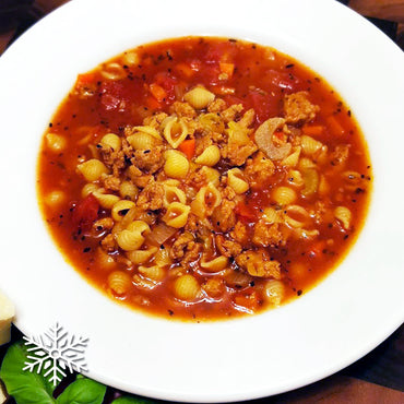 Soupe repas à la saucisse italienne