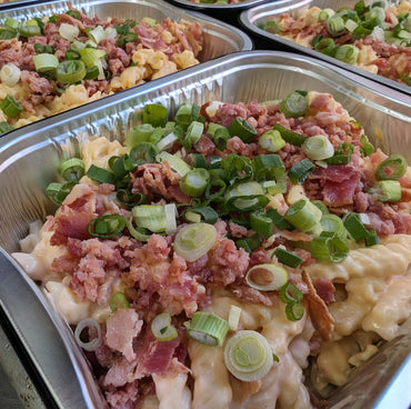 Coquilles au fromage garni de bacon