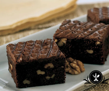 Chocolate and pecan brownie - 2 servings