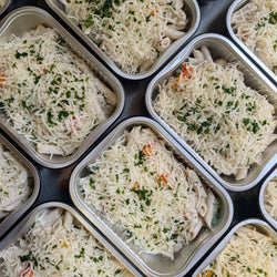 Penne sauce crémeuse à la ranch aux légumes, gratiné