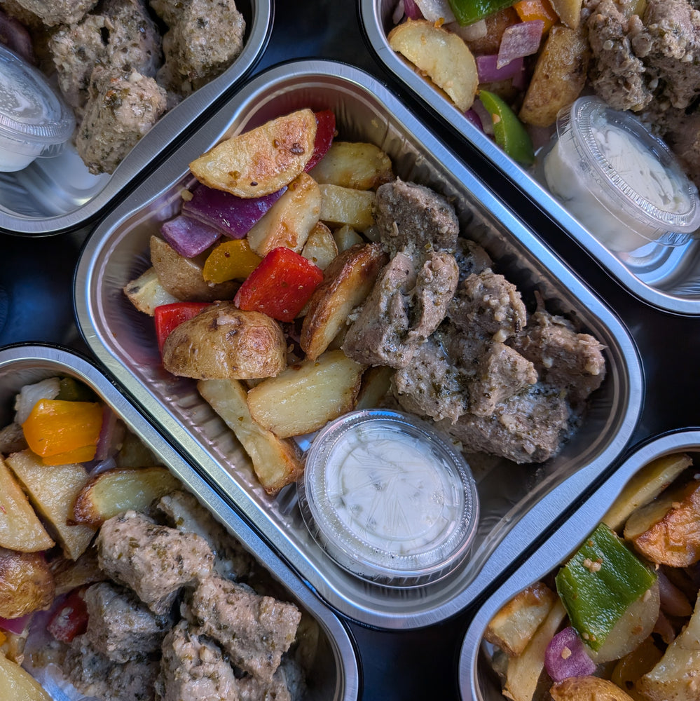 Greek chicken skewers