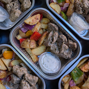 Cubes de porc style souvlaki