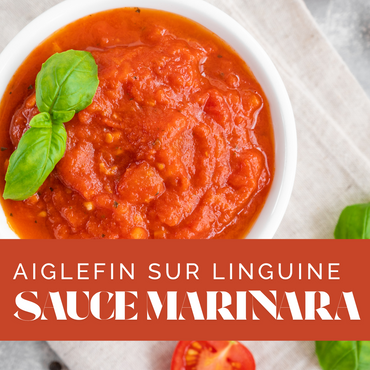 Aiglefin sur linguine marinara
