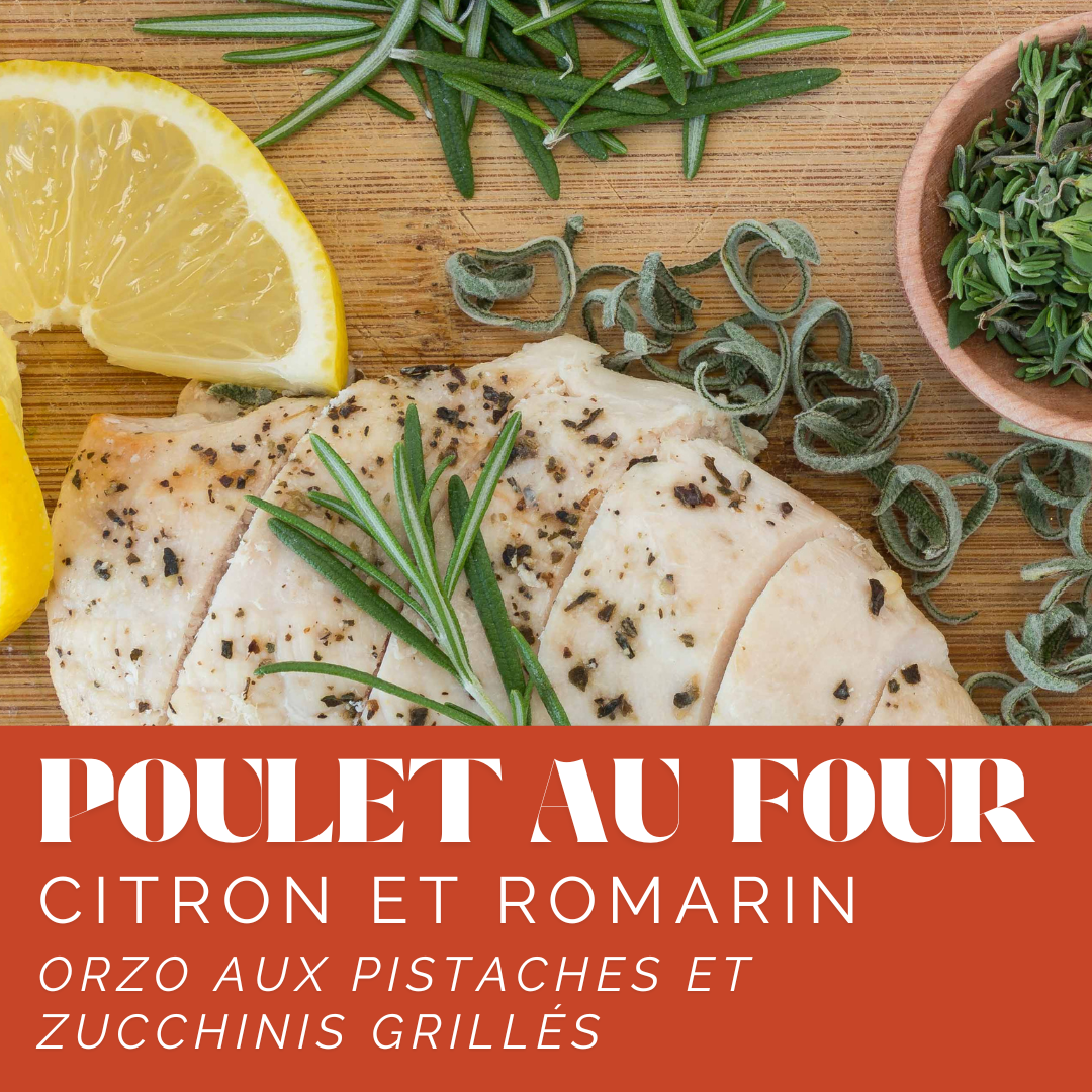 Poulet citron et romarin