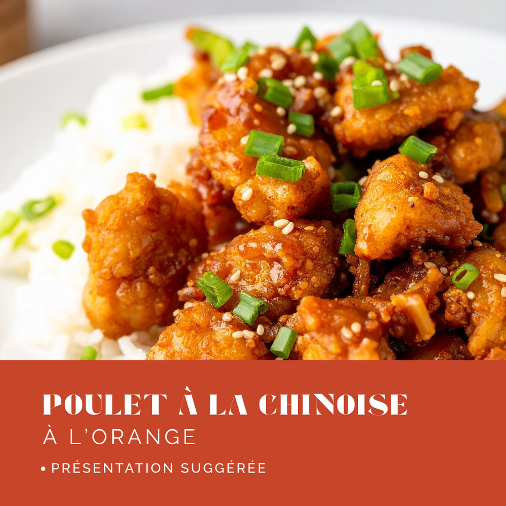 Poulet à l'orange à la chinoise