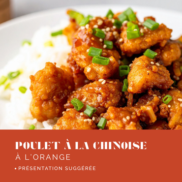 Poulet à l'orange à la chinoise