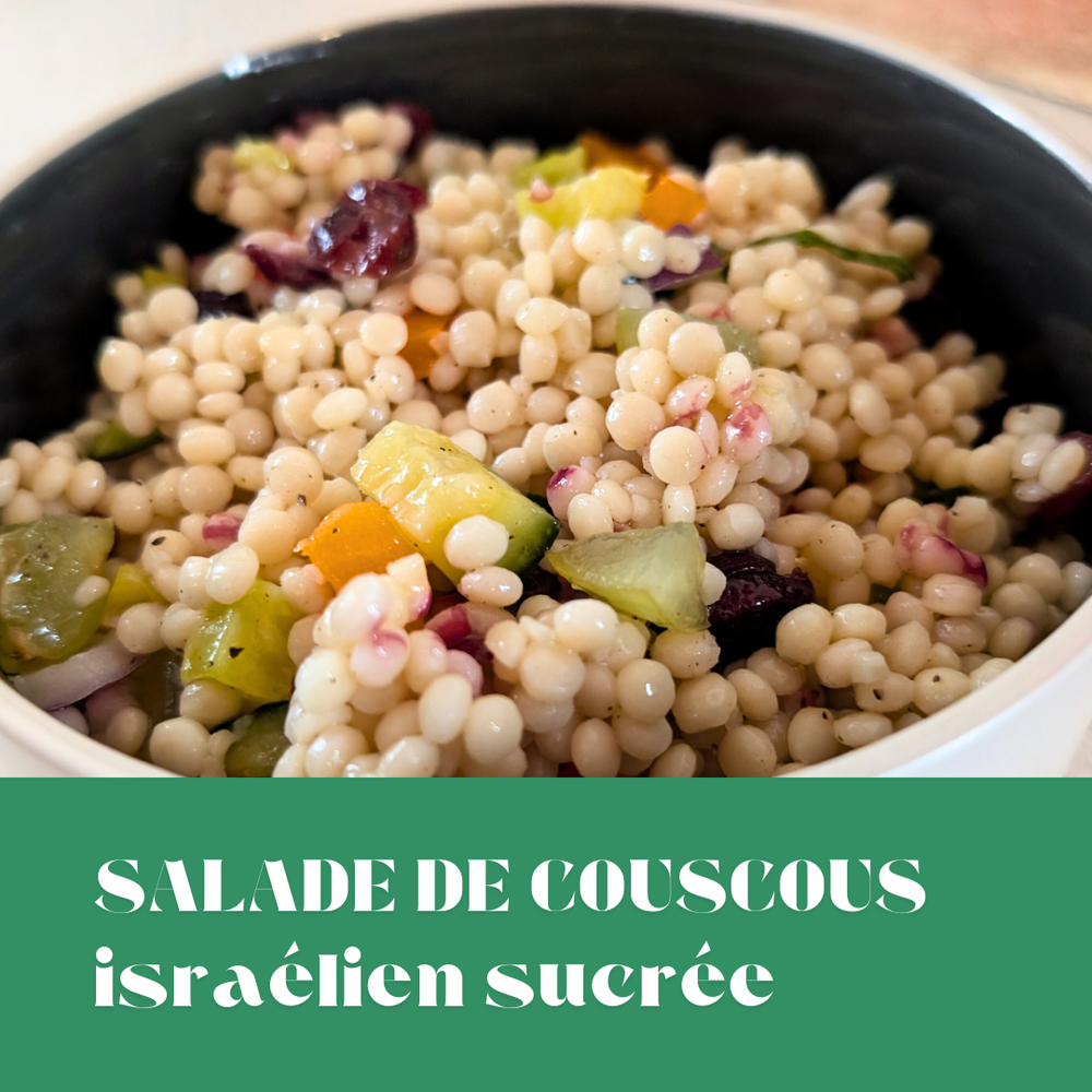 Salade de couscous israélien sucrée
