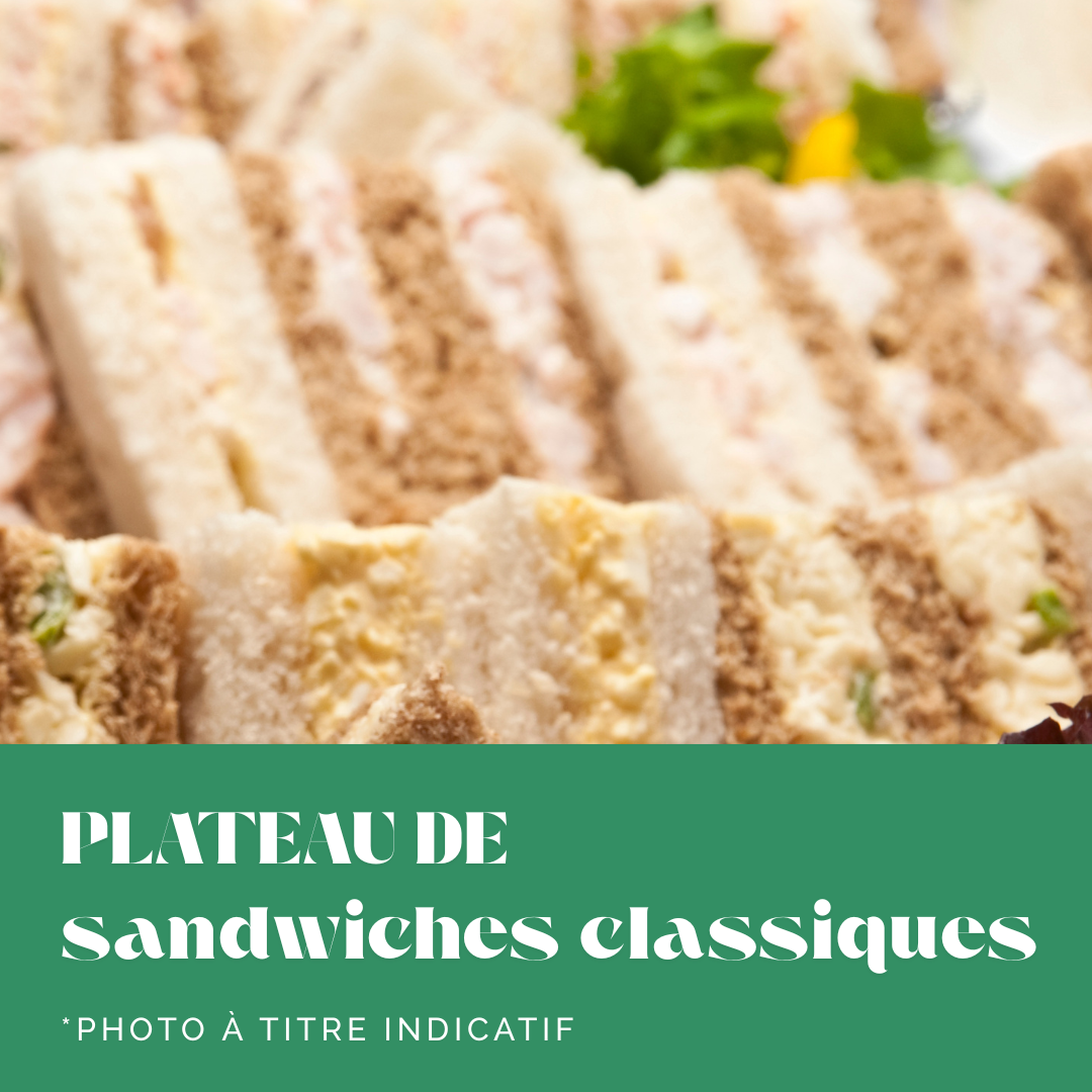 Plateau de sanwiches traditionnelles - 36 morceaux