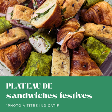 Plateau de sanwiches festives - 30 morceaux