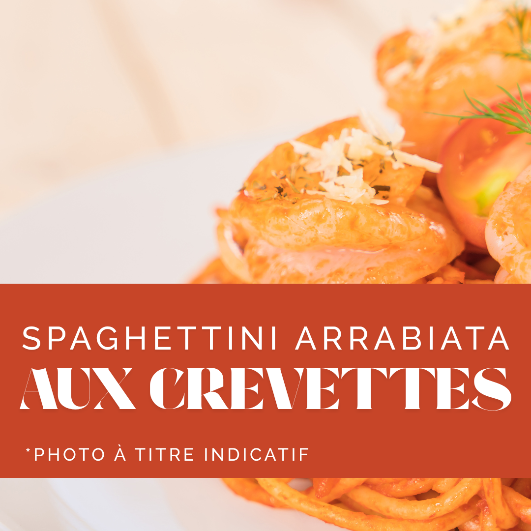 Shrimp arrabiata spaghettini