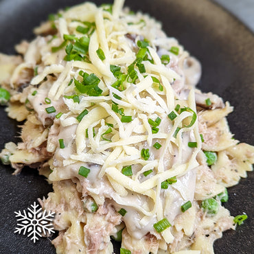 Econo meal: Farfalle with tuna and creamy herb sauce