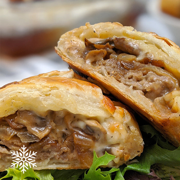 Philly steak puff pastry