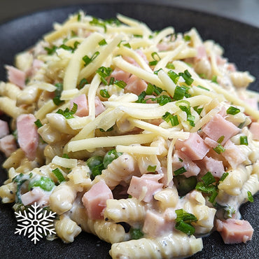 Fusilli crémeux au jambon