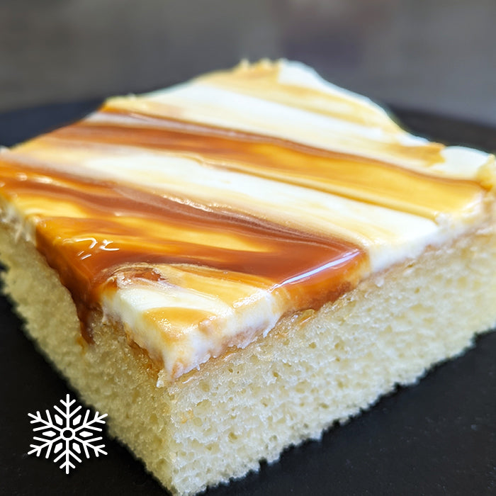 Vanilla cake, caramel swirl - 2 portions