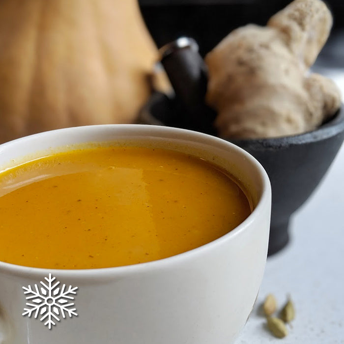 Vegetable soup with ginger