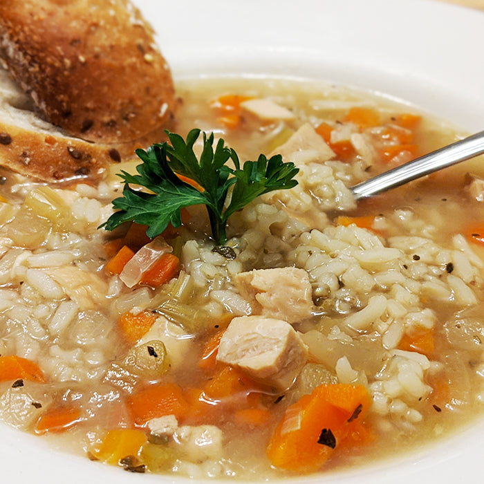 Soupe poulet et riz