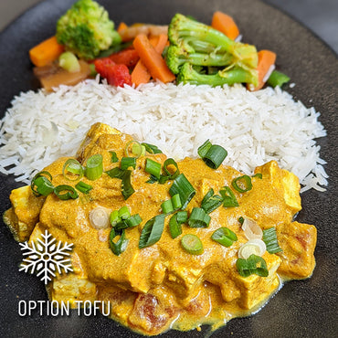 Butter chicken style tofu